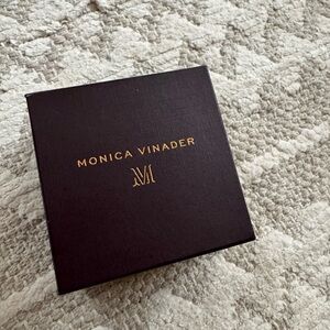 Monica Vinader Black and Gold Jewelry Box